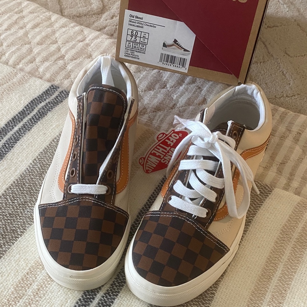 Vans Old Skool Mixed Utility Checkerboard Sneakers